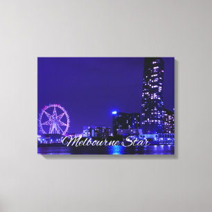 Rueda Estrella De Melbourne Con Arte De Lienzo Noc