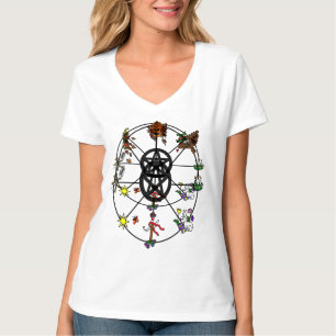 Rueda pagana del año camiseta