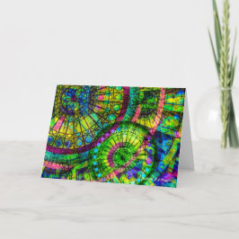 "Rueda tarjeta de felicitación de la fortuna"