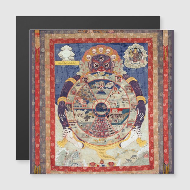 Rueda Tibetana de la Vida Ciclo del Samsara (Anverso/Reverso)