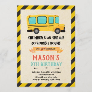 Ruedas de bus recortadas por invitación de bus