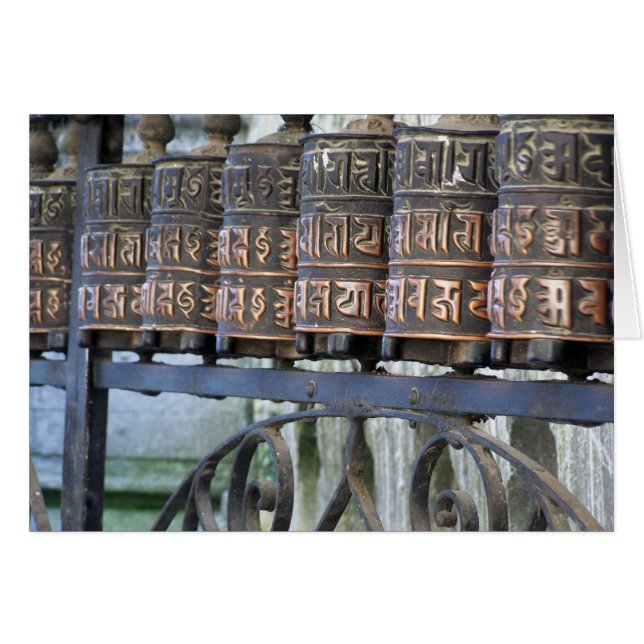 RUEDAS DE ORACIÓN BUDISTA, NEPAL (Anverso (Horizontal))