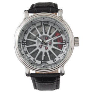 Ruedas de tres piezas y reloj de los mens de freno