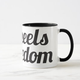 Ruedas del campanero dos a la taza de la libertad
