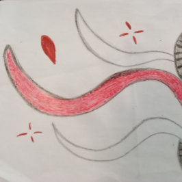 Ruedas en el camino impresión estirada de tela fal