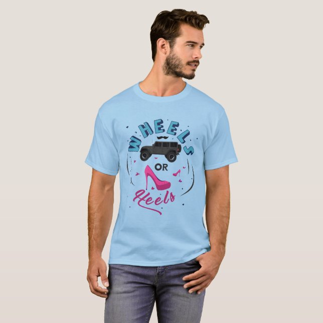 Ruedas o camiseta de los talones (Anverso completo)