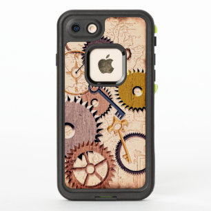 Ruedas Steampunk, engranajes, llaves, pintura de a