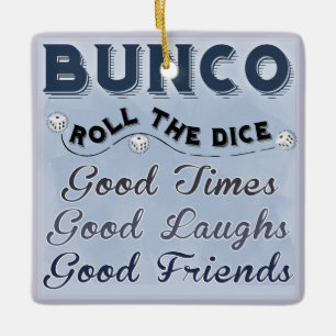 Ruede el ornamento de Bunco de los dados