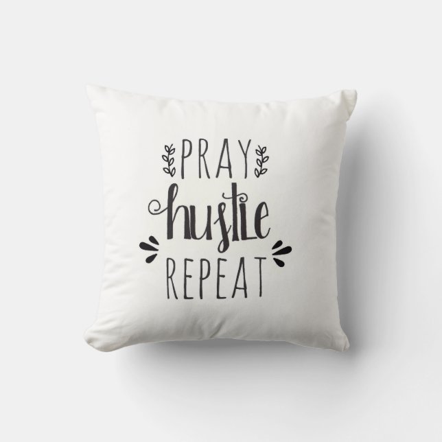 Ruegue la almohada puesta letras mano de la (Anverso)