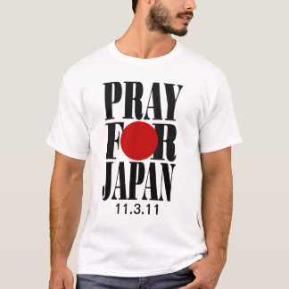 Ruegue para la camiseta de Japón
