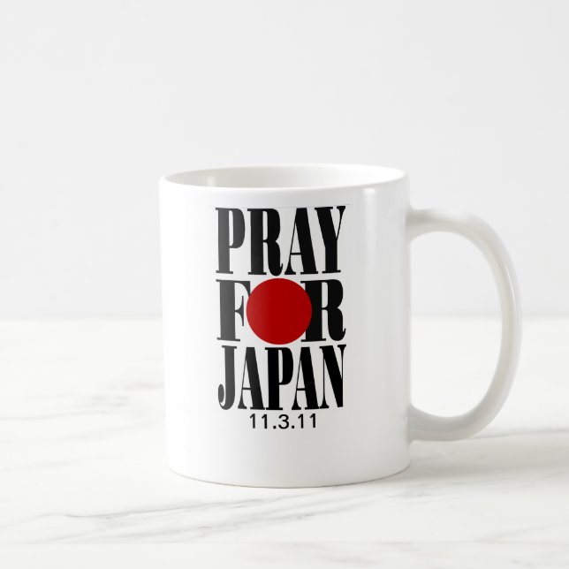 Ruegue para las tazas de Japón (Derecha)
