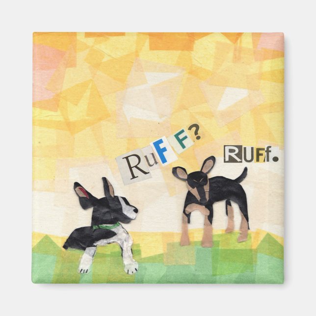 ¿Ruff? Ruff. imán (Frente)