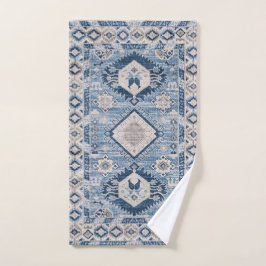 Rug azul kilim de la antigüedad oriental