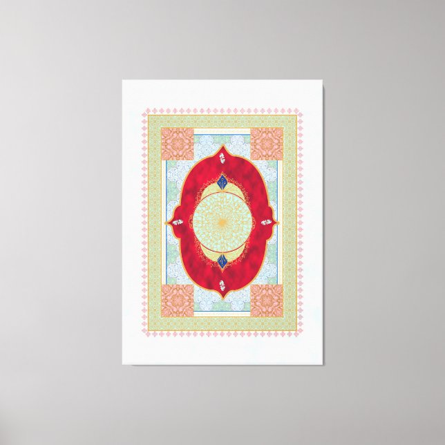 Rug Oriental - Imprimir lienzo (Anverso)