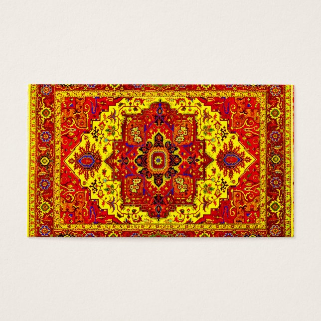 RUG PERSA - Rojo y Amarillo (Frente)