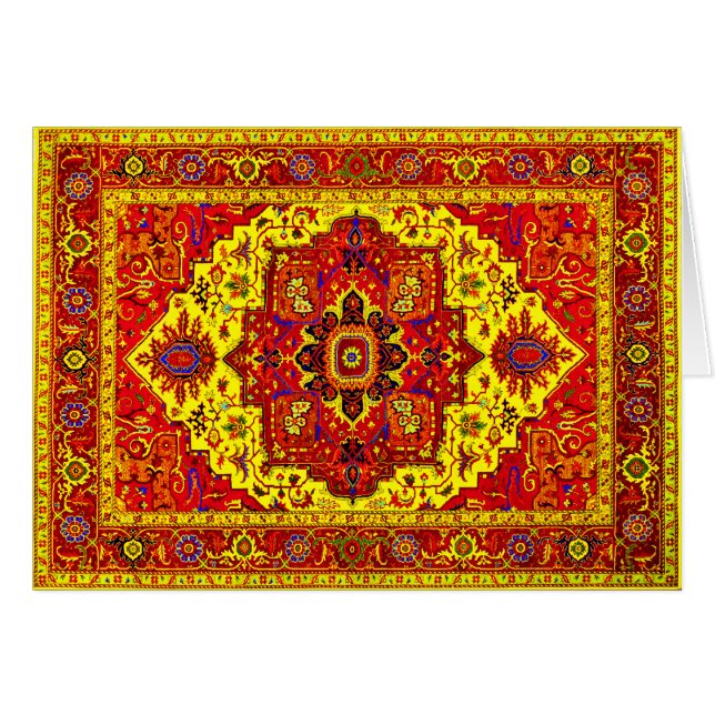 RUG PERSA - Rojo y Amarillo (Anverso (Horizontal))