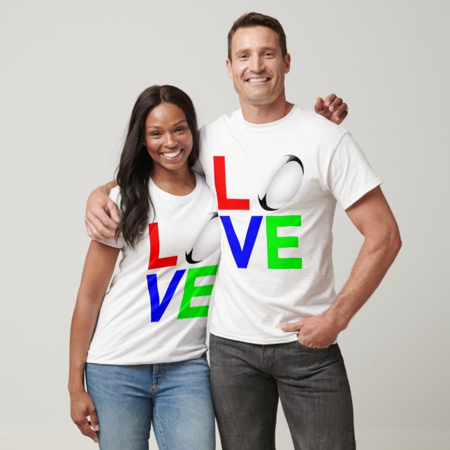 Rugby Amor - Camiseta Unisex Rugby (Unisexo)
