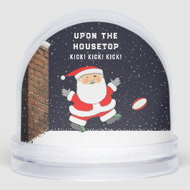 Rugby Christmas Holiday Gift Snow Globe