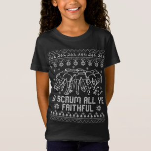 Rugby Feo Navidades Sweater O Scrum All Ye Faithf