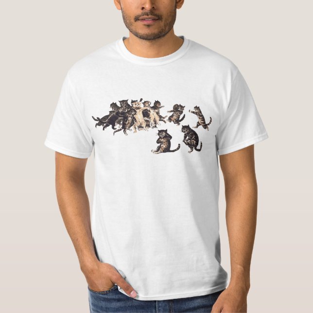rugby vintage con camiseta de gatos (Anverso)