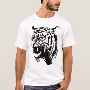 "Rugido Intrépido" Camiseta del Tigre Rugiente