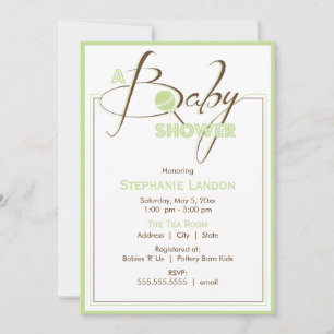 Ruido verde  Invitación Baby Shower