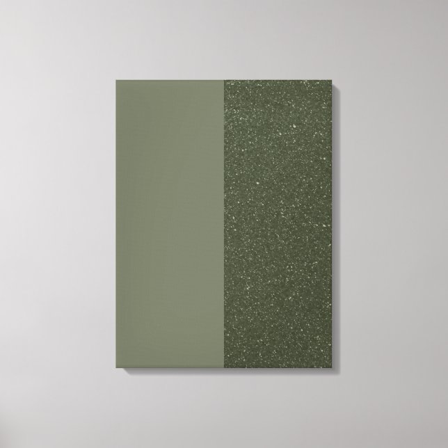 Ruido y Moss Impresión de lienzo Green Stretched ( (Anverso)