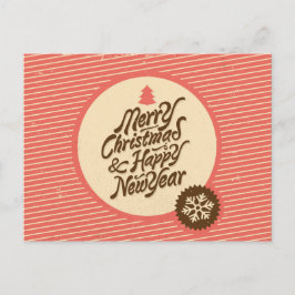 Ruidosa Feliz Navidad Año Nuevo Retro Snowflake