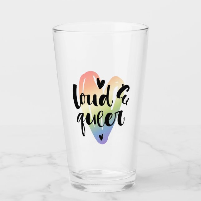 Ruidoso y queer| Corazón acuarela (Anverso)