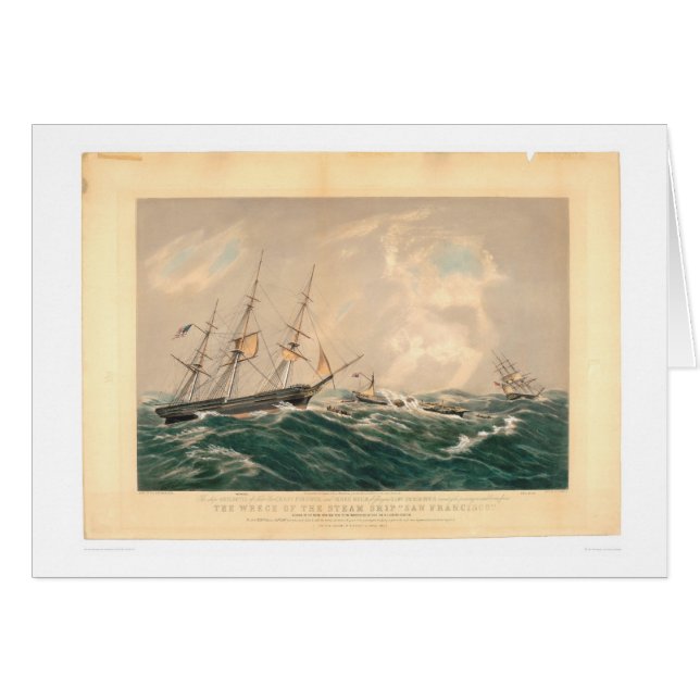 Ruina del buque de vapor "San Francisco" (1877A) (Anverso (Horizontal))