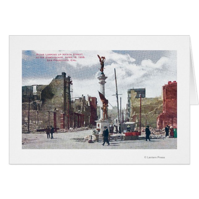 Ruinas a lo largo de la calle Mason, Union Square (Anverso (Horizontal))