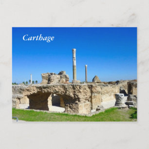 Ruinas de la postal de Cartago