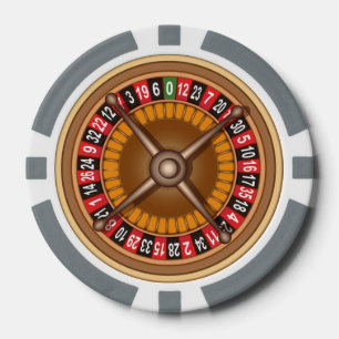 Ruleta personalizado fichas de póquer