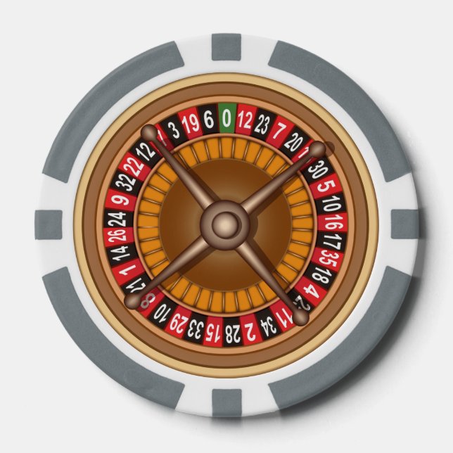 Ruleta personalizado fichas de póquer (Anverso)