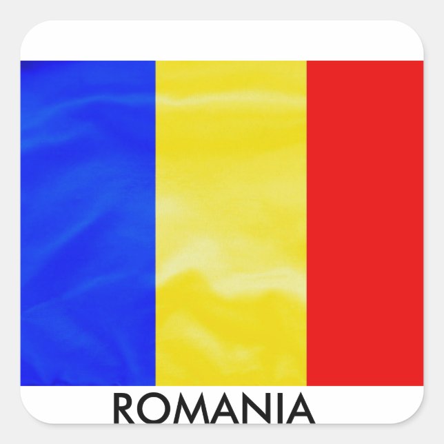Rumania Ro Pegatina de Bandera del País de Europa  (Anverso)