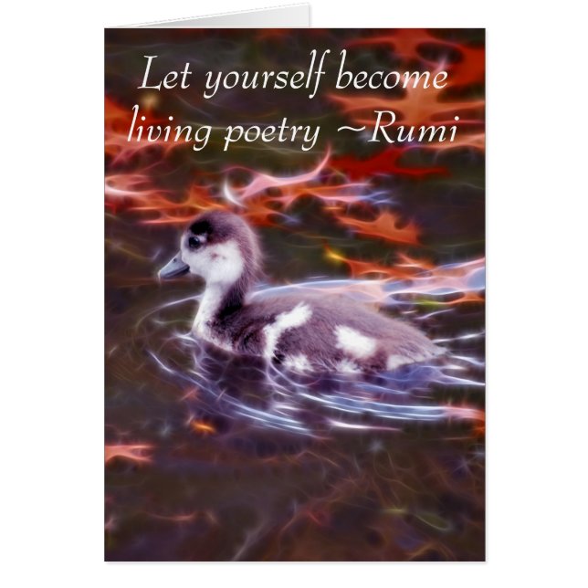 Rumi se convierte en poesía viviente (Frente)