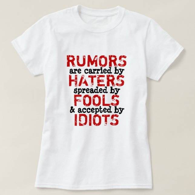 RUMORES - camiseta (Diseño del anverso)