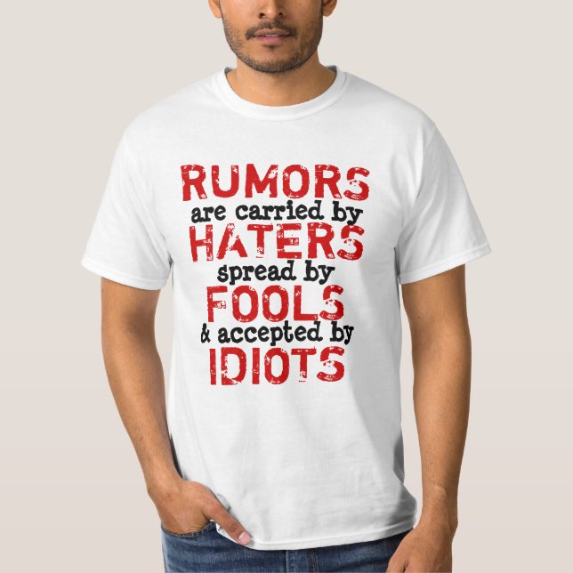 RUMORES ~ TRUISMO de camisetas (Anverso)