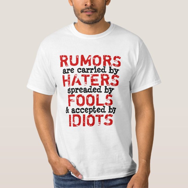 RUMORES ~ TRUISMO de camisetas (Anverso)