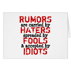 RUMORES ~ Truismo de tarjetas / filosofía