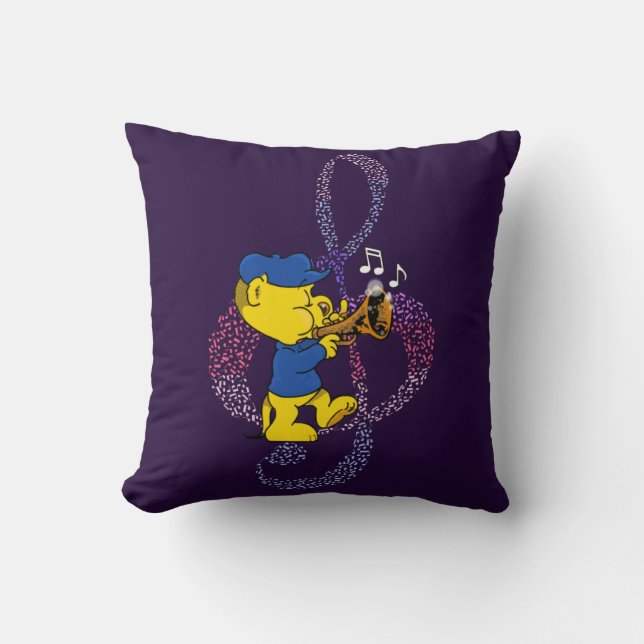 ¡Rumpus musical de Ferald! Cojín decorativo (Anverso)