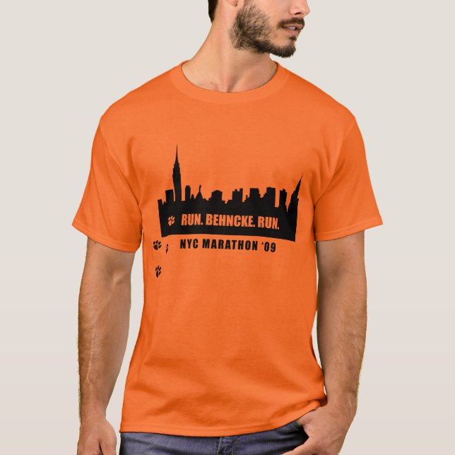 Run.Behncke. Corra la camiseta (Anverso)