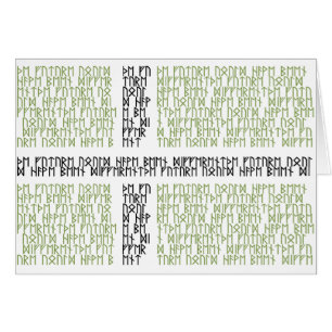 Runas de la bandera w de Vinland - tarjeta