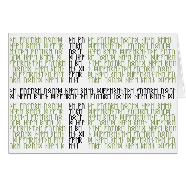 Runas de la bandera w de Vinland - tarjeta