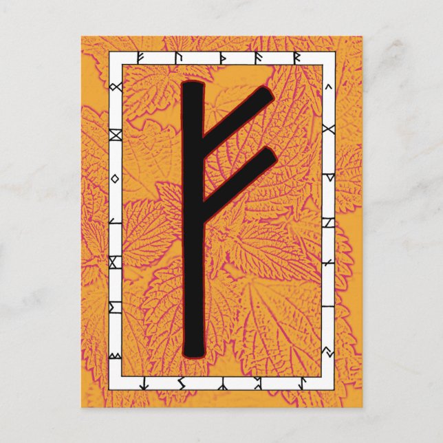 Rune Fehu - Convirtiéndose en postal (Anverso)