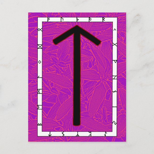 Rune Tiwaz - ¡Victoria! Postal (Anverso)