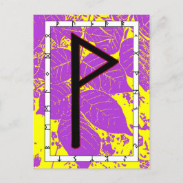 Rune Wunjo - ¡Alegría! Tarjeta postal