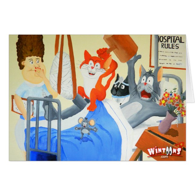Rupert y centelleos en el hospital - tarjeta (Anverso (Horizontal))