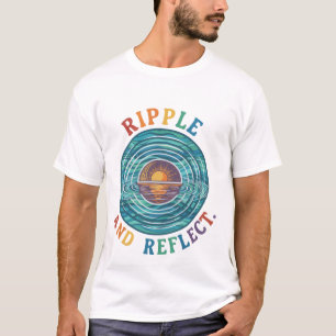 "Ruptura y reflexión   Camiseta gráfica minimalist