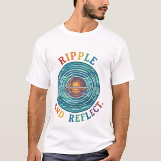 "Ruptura y reflexión | Camiseta gráfica minimalist